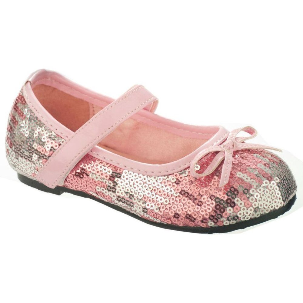 sz 6 Baby Toddler NEW China‎ Doll Pretty in Pink Sparkly Girls MaryJanes Shoes